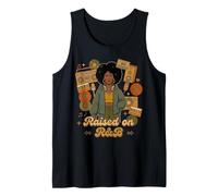 Raised on R&B 90s Hip Hop Soul Music Afro Disco DJ Tank Top