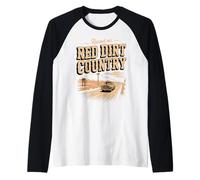 Raised on Red Dirt, Oklahoma Red Dirt Country for Men Women Raglan Baseball Tee