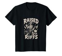 Raised On Riffs Future Rockstar Guitar Music Energy T-Shirt