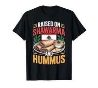 Raised on Shawarma Hummus Lebanese Food Design T-Shirt