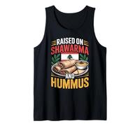 Raised on Shawarma Hummus Lebanese Food Design Tank Top