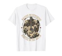 Raised On Sunshine Rooted in The South Value Graphic T-Shirt, Men, White, XL
