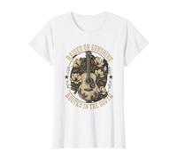 Raised On Sunshine Rooted in The South Value Graphic T-Shirt, Women, White, L