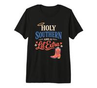 Raised on Sweet Tea and Jesus Southern Christian Faith Life Premium T-Shirt