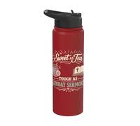 Raised on Sweet Tea and Jesus Southern Christian Faith Life Stainless Steel Insulated Water Bottle