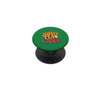 Raised On Sweet Tea & Jesus Southern Christian PopSockets Adhesive PopGrip