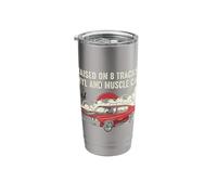 Raised on Vinyl and V8s Classic 70 Chevelle Lover Design Stainless Steel Insulated Tumbler