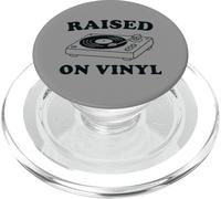Raised On Vinyl Funny Retro Music Lover Record Player Humor PopSockets PopGrip for MagSafe