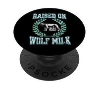 'Raised on Wolf Milk' s Roman Mythology s Romulus & Remus PopSockets Adhesive PopGrip