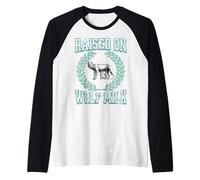 'Raised on Wolf Milk' s Roman Mythology s Romulus & Remus Raglan Baseball Tee
