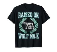 'Raised on Wolf Milk' s Roman Mythology s Romulus & Remus T-Shirt