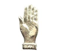 Raised Open Hand Emblem Orange Lodge Order Nickel Plated for Collarette Sash