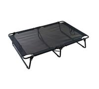 ＡＷＨＡＯ Raised Pet Bed No-Assembly Raised Pet Cot Breathable with Handle for Travel, Black, size to 3