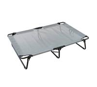 ＡＷＨＡＯ Raised Pet Bed No-Assembly Raised Pet Cot Breathable with Handle for Travel, Grey, size to 1