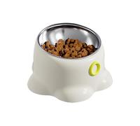 Raised Pet Bowl, Tilted Feeding Bowl | Slanted Water Bowl for Dogs and Cats - Indoor Feeding Bowl Holder