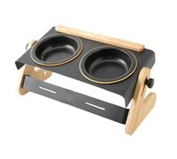 Raised Pet Bowls | Adjustable Height Dog Bowl | Dog Bowl for Camping | Pet Dish Bowl | Outdoor Raised Pet Dish | Portable and Easy to Pack, Providing a Comfortable Eating Spots for Your Dog