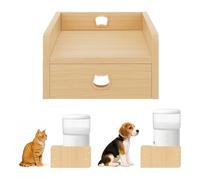 Raised Pet Feeder Stand for Cats & Small Dogs - Adjustable Height, Non-Slip Elevated Base for Most Automatic Feeders & Water Dispensers (Holder Only)