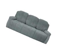 Raised-Texture Sofa Slipcover with Soft, Light Grey B | Raised Woven Polyester Texture, Section-by-Section Coverage, Stretch Fabric for Reclining Sofa Movement