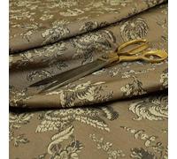 Raised Textured Floral Use Upholstery Fabric, Cream