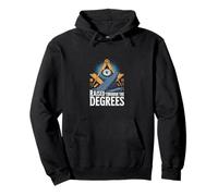 Raised Through The Degrees Freemason Men Pullover Hoodie
