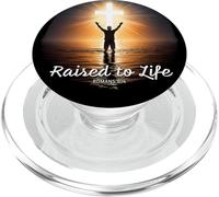 Raised to Life - Christian Faith Church Baptism Romans 6:4 PopSockets PopGrip for MagSafe