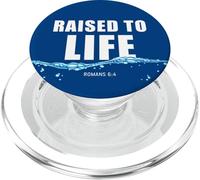 Raised to Life - Christian Faith Church Baptism Romans 6:4 PopSockets PopGrip for MagSafe