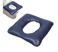 Raised Toilet Seat for Seniors Comfortable Thickened PU Leather
