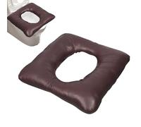 Raised Toilet Seat for Seniors - Comfortable Thickened PU Leather,Sitting Raised Toilet Cushion - for Women Men Grandmother Home Bathroom Apartment Hotel