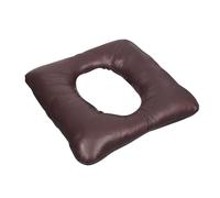 Raised Toilet Seat - PU Leather Cushion, Waterproof Commode Booster | Padded Pressure Relief Seat Elevator, High Density Foam Soft Commode Pad for Seniors Elderly