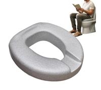 Raised Toilet Seat - Toilet Seat Riser 3.5 Inch Elevated Bathroom Pad | Waterproof Soft Toilet Seat Pad With High Resilience, Raises Sitting Height Up To 3.5 Inches For Elderly, Pregnant Adults And