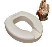 Raised Toilet Seat - Toilet Seat Riser 3.5 Inch Elevated Bathroom Pad | Waterproof Soft Toilet Seat Pad With High Resilience, Raises Sitting Height Up To 3.5 Inches For Elderly, Pregnant Adults And