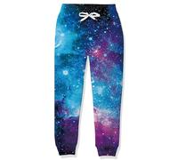 RAISEVERN Boys Tracksuit Bottoms Galaxy Kids 3D Joggers Cool Trousers Printed Sweatpants Purple Aurora Girls Funny Jogging Childrens Teen Party Gifts, 120, 5-7 Years