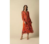 Raishma Studio Women's Athena Orange Dress | Size: 8 Raishma Studio Orange 8