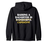 Raising A Daughter Is Wonderful Dad From Daughter Father Men Zip Hoodie