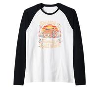 Raising A Family is Real Work Rustic Sunset Farm Raglan Baseball Tee