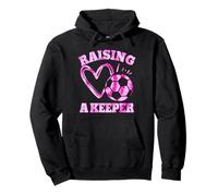 Raising A Keeper Goalie Soccer Goalkeeper Player Soccer Mom Pullover Hoodie
