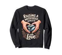 Raising A Motocross Athlete With Love Moto Mom Dad Sweatshirt