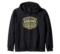 Raising Arrows Since 2018 Psalm 127:4 Faith Family Dad Zip Hoodie