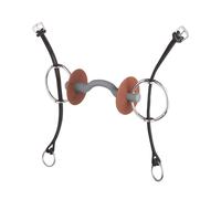 Raising bit for horse with tongue port, soft Beris