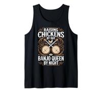 Raising Chickens Bluegrass Musician Country Music Banjo Tank Top
