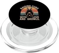 Raising Cubs With Love And Growls Bear Dad PopSockets PopGrip for MagSafe