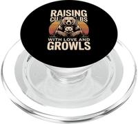 Raising Cubs With Love And Growls Bear Dad PopSockets PopGrip for MagSafe