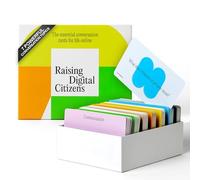 Raising Digital Citizens Age 7+ - 200 Conversation Cards Set - Teach You Children About Digital Safety - Reduce Screen Time With Meaningful Conversations