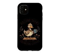 Raising Ducks And Drinking Coffee Farmer Humor Case for iPhone 11