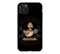 Raising Ducks And Drinking Coffee Farmer Humor Case for iPhone 11 Pro Max