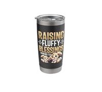 Raising Fluffy Blessings Rabbit Farming Rabbit Lover Stainless Steel Insulated Tumbler
