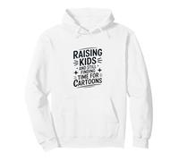 Raising Kids And Still Finding Time Time For Cartoons Humor Pullover Hoodie