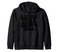 Raising Kids Raising Hell Zip Hoodie