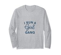 Raising My Girl Gang Mom Funny for Mommy Long Sleeve T-Shirt