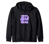 Raising My Girl Gang Mom Funny for Mommy Zip Hoodie